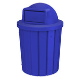 Campus Collection 42 Gallon Plastic Commercial Garbage Can with Push