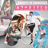 Ankle Weights for Women Men Adjustable 1LB Wrist Weights Bracelet Set of 2 for Home Gym Weighted Bangles Wristbands Leg Arm Weights, Pink