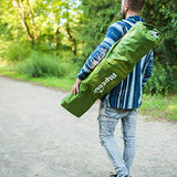 Alpcour Folding Camping Cot – Deluxe Collapsible Single Person Bed in a Bag w/Pillow for Indoor & Outdoor Use – Ultra Lightweight, Comfortable, Heavy Duty Design Holds Adults & Kids Up to 300 Lbs
