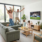 HAOMARKETS 135” Modular Sectional L Shaped Corner Sofa with Movable Ottoman