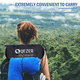 QEZER Down Mummy Sleeping Bag for Adults, 3 Season Lightweight Compact for Camping Backpacking Hiking, 45°F to 18°F Sleeping Bag with 600 Fill Power Down