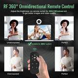 Angetube Streaming Webcam with Microphone: 1080P 60FPS USB Web Cam with Ring Light and Remote Control - HD Web Camera