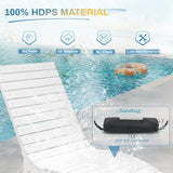 Compsia Pool Lounge Chairs Outdoor，Aquawave Lounge Chair, HDPS Long Pool Chairs for in Pools, Weighted All Weather Tanning Chair with Headrest for Outside Beach Patio Sun Bathing Hotel, White