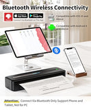 Phomemo Portable Printers Wireless for Travel, M832 Inkless Thermal Printer Support 8.5" X 11" & Multi Sizes, Bluetooth Mobile Printer