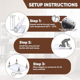 Office Chair Mat for Carpet, 2.2 mm Thick Clear Desk Chair Mat with Non-Slip Grips, Large Floor Protector for Low