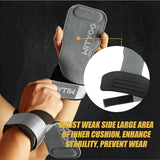 Weight Lifting Wrist Strap, Weightlifting Grip Strap for Gym Deadlifts, Powerlifting, Heavy Shrug, Pull Ups, Three Layer Leather Adjustable Training Accessory