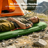 OGERY Self-Inflating Sleeping Pad with Built-in Foot Pump, 3" Memory Camping Mattress Pad, Quiet & 9.5 R-Value Insulated Sleeping Mat Camping Essential Gear for Car Tent Camping