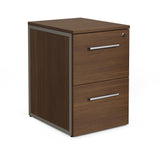 NBF File Cabinet 2 Drawer Office Storage Pedestal with Locking Drawer, Gray