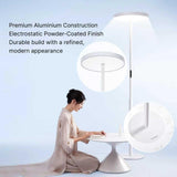 Modern Floor Lamp, Natural 10 AM Daylight Full Spectrum Standing Light for Bedroom Living Room Office, Double-Sided Illumination, Dual-Light Design, 7200LM, 4000K, White Floor Lamp, 36000+H Lifetime