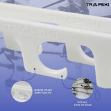 TRAPSKI Made in The USA Fishing Rod/Pole Holder Rack Organizers | Wall or Boat Mounting Fishing Rod Rack | Marine Grade HDPE Plastic | Pole Holder for up to 6 Rods | Stackable - 2 Pack