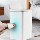 BXFIRS Home Smart Sensing ABS Trash Can Automatic for Kitchen Living Room Bedroom Bathroom Office Garbage bin(Gray)