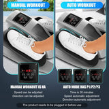ANCHEER Under Desk Elliptical Machine - Quiet Pedal Exerciser for Seniors, Office & Home, Low-Impact Seated Leg Workout Equipment, Smart LCD Display, Remote Control(Gray)