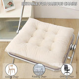 MissSoul Set of 4 Chair Cushions for Dining Chairs with Ties, Indoor Non-Slip Kitchen Chair Pad and Dining