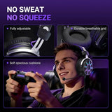 Wired Open Back Gaming Headset, Open Acoustic Audio, Breathable Mesh Fabric, 7.1 Surround Sound, Vibrant RGB