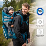 WIPHA Lightweight Baby Backpack Carrier, Adjustable Hiking Backpack Carrier for Toddlers, Breathable Design, Travel Carrier with Sun Canopy (Blue)