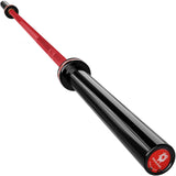 RICHUANG 7ft Olympic Barbell Weight Bar for Weightlifting,Powerlifting,CrossFit Training,700 lbs Max Load Capacity,45 Steel,2 Inch Olympic Strength Training Bar for Home Gym,Exercises Fitness Equipment 700LBS-Red