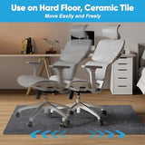 Office Chair Mat for Hardwood Floors - 55"x35" Anti-Slip Large Computer Gaming Chair Mat - Dark Grey