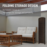 Rose Home Fashion Room Divider, 6 ft Tall Room Dividers and Folding Privacy Screens,