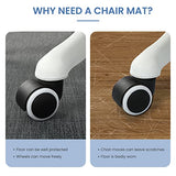 Chair Mat for Hardwood Floor, 50"x63" Desk Computer Chair Mat for Hard Wood & Tile Floor