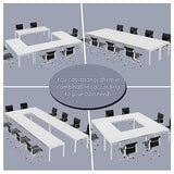 Tribesigns 6.5ft Conference Room Table, 78.74" W x 27.56" D Large Office Meeting Table