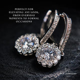 14k Gold GRA Moissanite & IGI Lab Grown Diamond Earrings