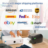TSC DL241 Desktop Direct Thermal Label Printer, 4” Print Width, USB, Ethernet, Bluetooth, for Shipping Labels