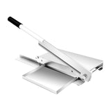 trggvvrt 16in Manual Meat Bone Cutter, Heavy Duty Chicken Cutting Machine with Blade, Rib Slicer, Manual Frozen Meat Cutter Machine for Beef Goat Pig Fish Butcher Commercial Kitchen