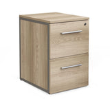 NBF File Cabinet 2 Drawer Office Storage Pedestal with Locking Drawer, Gray