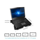 TEDILUVI Laptop Cooler Cooling Pad Notebook Gaming Stand with Four Fan