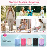BECOJADDE Wrist Weights Ankle Weights for Women 1 Pair (2.2 lb Each) Silicone Magnetic Leg Arm Weighted Bracelet for Home Yoga Pilates, Pink Blush