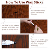 NEW Upgraded Furniture Repair Kit Wood Markers-Set of 24-Markers and Wax Sticks with Sharpener and black cloth Kit, Restore Nail Holes on Wood Furniture, Wood Marker Pens for Scratches, Molding Repair