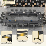 rzoizwko Folding Conference Room Tables, Conference Table with Power