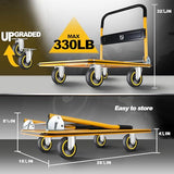Push Cart Dolly by Wellmax, Moving Platform Hand Truck