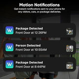 Wyze Battery Video Doorbell Wireless Camera, 1536x1536 HD+ with Color Night Vision, 2-Way Audio, 1:1 Head-to-Toe View
