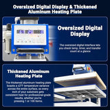MechMaxx 20x24 Inch (50x60cm) Commercial Pneumatic Dual Platen Heat Press Auto Lift Sublimation Transfer Machine