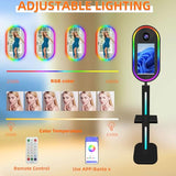 Aookely Sefie Mirror Photo Booth Machine with Camera and Printer