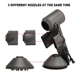 LUXCICU Hair Dryer Stand Holder,Hair Styler Storage Rack for Dyson Supersonic,Desk Heavy Alloy Steel Bracket,Power Plug Cable and Nozzle Attachments Organizer For Bathrooms,Salons,or Bedroom