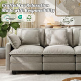 Ihanherry 107" Modular Sectional Cloud Sofa