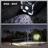 Clemas Telescopic Camping Lights Rechargeable 14000 mAh Led Multifunction Magnetic Lanterns Job Site Lighting Cordless Dimmable Camping Tent Lamp Portable Power Supply 6000LM IPX5 Waterproof