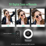 Angetube Streaming Webcam with Microphone: 1080P 60FPS USB Web Cam with Ring Light and Remote Control - HD Web Camera
