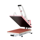 16x24 Semi‑Automatic Heat Press Machine w/Cross Infrared Positioning Pink