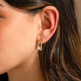 YOIHUR Gold Studs Earrings for Women Dainty Cubic Zirconia Flat Back Earrings 14K Plated Hypoallergenic Lightweight Minimalist Gold Earrings Jewelry Gifts for Women