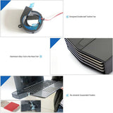 Computer Laptop Cooler Cooling Pad Fan Notebook Temperature Display