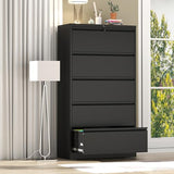 Metal Lateral File Cabinets for Home Office,Steel Wide Filing Organization Storage Cabinets for Hanging Files