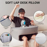 cooloo8 Reading Pillow, Ergonomic Lap Desk, Book Pillow for Reading in Bed, Arm Rest for Couch