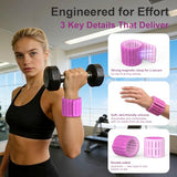 SE7EN Magnetic Ankle Weights for Women & Men | Set of 2 Weights (1 lb Each) | Adjustable Size Silicone Wirst & Leg Weights for Pilates