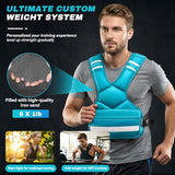 PJ PINJIAN Adjustable Weighted Vest for Men and Women,4-10lb Variable Body Weight Vest for Home Workouts, Running, Rucking, HIIT & Strength Training, Removable Ironsand Weights, Reflective & Pockets