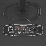 Dolphin KP-500 VocalPro Portable Karaoke Bluetooth Speaker w/Microphone & Stand – Rechargeable, Adjustable Mic Stand, Phone Holder, & Vibrant LEDs, Long Lasting Battery