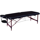 Master Massage Zephyr Lightweight Portable Massage Table Package- Tattoo Table- Spa Bed (Black, Maroon)