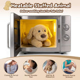 Dog Stuffed Animals, Microwavable Stuffed Animal Adorable Fluffy Puppy Plush for Warmth, Heatable Coolable Lavender Scent Puppy Plush Toy, Cute Soft Dog Plushies for Kids Adults Gift, Golden Retriever